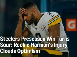 Steelers Preseason Win Turns Sour Rookie Harmon’s Injury Clouds Optimism